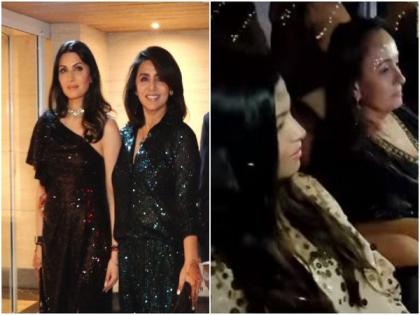 Guests dazzle in shimmery outfits for Alia-Ranbir wedding reception party | Guests dazzle in shimmery outfits for Alia-Ranbir wedding reception party Guests dazzle in shimmery outfits for Alia-Ranbir wedding reception party | Guests dazzle in shimmery outfits for Alia-Ranbir wedding reception party