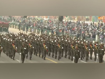 Assam Regiment contingent marches down Rajpath on Republic Day | Assam Regiment contingent marches down Rajpath on Republic Day