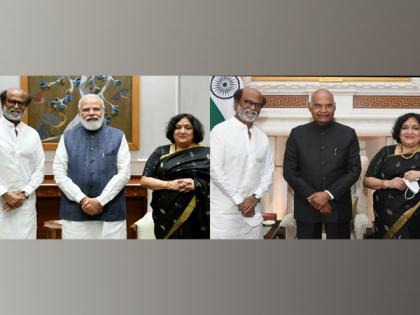 Rajinikanth meets PM Narendra Modi, President Ram Nath Kovind | Rajinikanth meets PM Narendra Modi, President Ram Nath Kovind