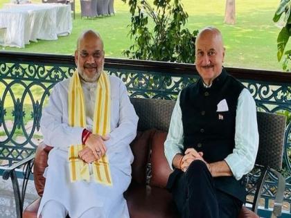 Anupam Kher thanks Amit Shah for inviting team 'The Kashmir Files' to his residence | Anupam Kher thanks Amit Shah for inviting team 'The Kashmir Files' to his residence
