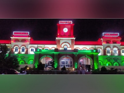 UP: Buildings of government offices deck up in Tricolour lights in Gorakhpur | UP: Buildings of government offices deck up in Tricolour lights in Gorakhpur