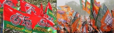 BJP-SP make snide remarks about each other's poll symbols | BJP-SP make snide remarks about each other's poll symbols