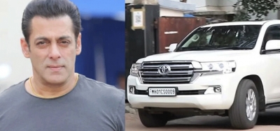 After getting a gun, Salman Khan zips around in a bullet-proof imported SUV | After getting a gun, Salman Khan zips around in a bullet-proof imported SUV
