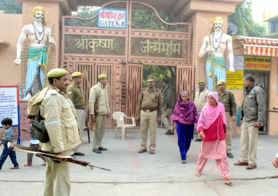Security beefed up in Mathura ahead of ABHM's Hanuman Chalisa recital call | Security beefed up in Mathura ahead of ABHM's Hanuman Chalisa recital call