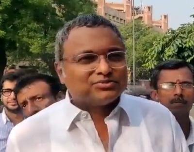 Chinese visa scam case: Karti Chidambaram appears before CBI | Chinese visa scam case: Karti Chidambaram appears before CBI