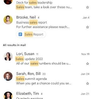 Now get most relevant Gmail search results on phone | Now get most relevant Gmail search results on phone