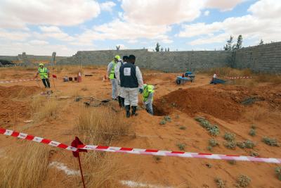 18 unidentified bodies found in Libya | 18 unidentified bodies found in Libya