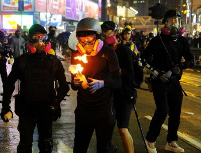 HK police arrest 3 pro-democracy figures over protest | HK police arrest 3 pro-democracy figures over protest