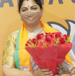 BJP unleashes star power, Khushboo to contest against Udayanidhi at Chepauk | BJP unleashes star power, Khushboo to contest against Udayanidhi at Chepauk