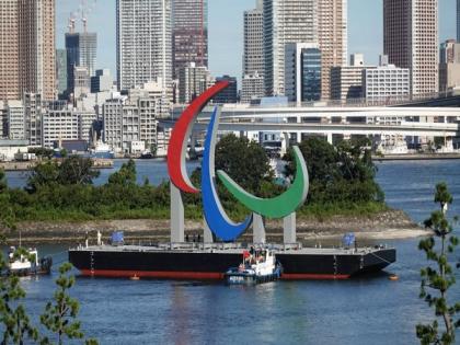 Paralympics: 'Three Agitos' symbol installed in Tokyo | Paralympics: 'Three Agitos' symbol installed in Tokyo
