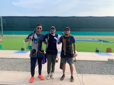 India open account at Shotgun World Cup as men's trap team clinches bronze | India open account at Shotgun World Cup as men's trap team clinches bronze