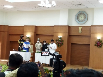 3 new ministers take oath in 1st cabinet expansion in Tripura | 3 new ministers take oath in 1st cabinet expansion in Tripura