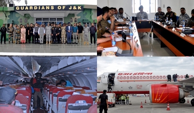 Anti-hijack drill conducted at Jammu Airport | Anti-hijack drill conducted at Jammu Airport