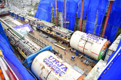 Yediyurappa launches B'luru Metro Phase II tunnelling work | Yediyurappa launches B'luru Metro Phase II tunnelling work
