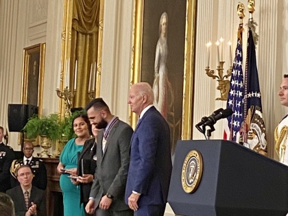 Biden honours Indian-origin NYPD cop with Presidential Medal of Valor | Biden honours Indian-origin NYPD cop with Presidential Medal of Valor