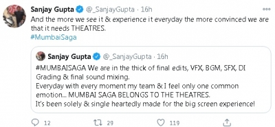 'Mumbai Saga' belong to the theatres: Sanjay Gupta | 'Mumbai Saga' belong to the theatres: Sanjay Gupta