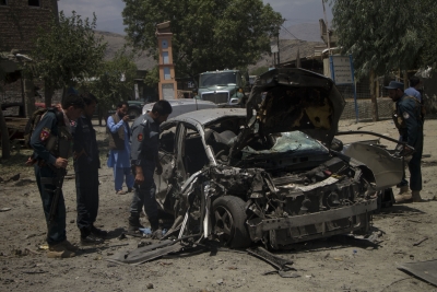 8 Afghan soldiers dead in car bombing | 8 Afghan soldiers dead in car bombing