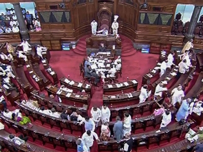 LS adjourned twice over Oppn's protest on inflation, snooping row | LS adjourned twice over Oppn's protest on inflation, snooping row