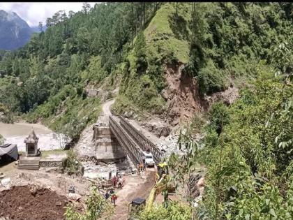 Uttarakhand: BRO constructs 180-feet-long bailey bridge in cloudburst-hit Jauljibi sector | Uttarakhand: BRO constructs 180-feet-long bailey bridge in cloudburst-hit Jauljibi sector