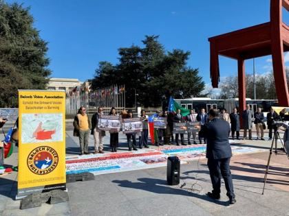 Geneva: Activists protest, seek UN intervention to prevent Pak-inflicted genocide in Balochistan | Geneva: Activists protest, seek UN intervention to prevent Pak-inflicted genocide in Balochistan Geneva: Activists protest, seek UN intervention to prevent Pak-inflicted genocide in Balochistan | Geneva: Activists protest, seek UN intervention to prevent Pak-inflicted genocide in Balochistan