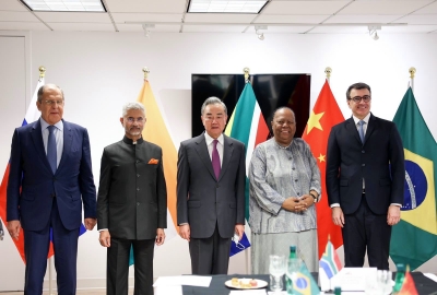 With Russia present, BRICS Ministers commit to territorial integrity, support Ukraine settlement | With Russia present, BRICS Ministers commit to territorial integrity, support Ukraine settlement With Russia present, BRICS Ministers commit to territorial integrity, support Ukraine settlement | With Russia present, BRICS Ministers commit to territorial integrity, support Ukraine settlement