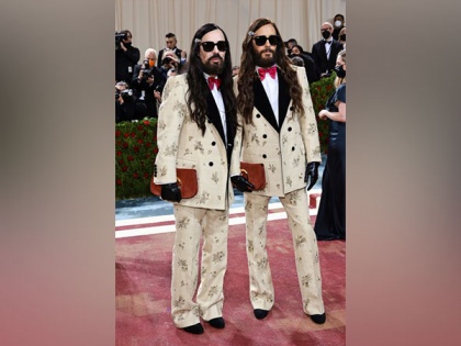 Met Gala 2022: Jared Leto twins with Gucci's Alessandro Michele in matching cream tweed tuxes | Met Gala 2022: Jared Leto twins with Gucci's Alessandro Michele in matching cream tweed tuxes