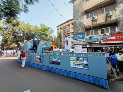 Indian Navy participates at Goa Carnival displaying tableau presenting short skit | Indian Navy participates at Goa Carnival displaying tableau presenting short skit