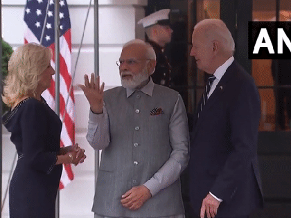 Joe Biden, First Lady Jill Biden welcome PM Modi at White House | Joe Biden, First Lady Jill Biden welcome PM Modi at White House