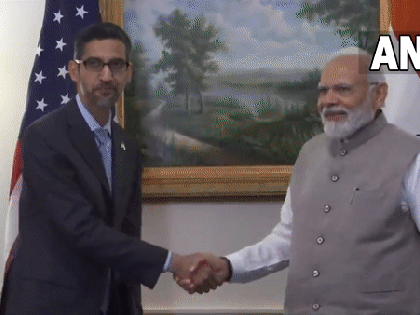 "Google to invest 10 Billion in digitisation," says CEO Sundar Pichai after meeting PM Modi | "Google to invest 10 Billion in digitisation," says CEO Sundar Pichai after meeting PM Modi