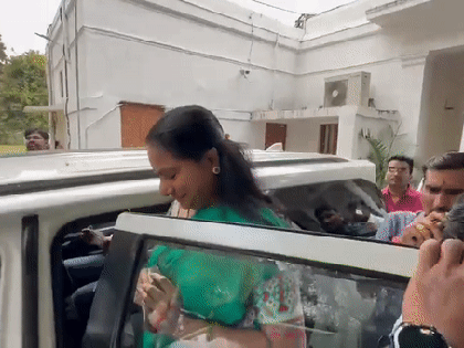 Delhi liquor policy case: K Kavitha reaches ED office for questioning | Delhi liquor policy case: K Kavitha reaches ED office for questioning