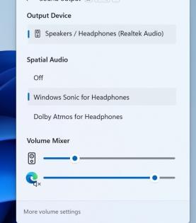Microsoft testing new volume mixer for Windows 11 | Microsoft testing new volume mixer for Windows 11