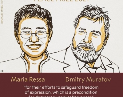 Filipino, Russian journalists awarded Nobel Peace Prize 2021 | Filipino, Russian journalists awarded Nobel Peace Prize 2021