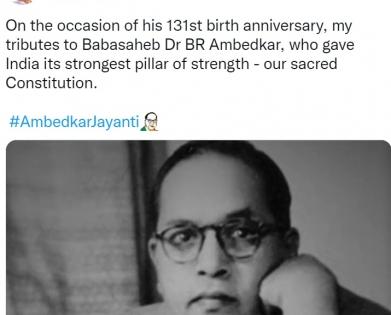 Cong remembers Dr Ambedkar on his birth anniversary | Cong remembers Dr Ambedkar on his birth anniversary