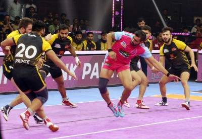 PKL 9: Arjun Deshwal leads Pink Panthers to massive victory against Telugu Titans | PKL 9: Arjun Deshwal leads Pink Panthers to massive victory against Telugu Titans