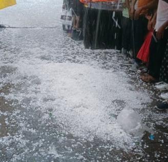 Hailstorm in parts of Hyderabad | Hailstorm in parts of Hyderabad