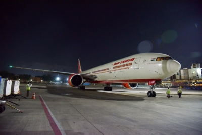 AI flight with 145 evacuees from London lands in Vijayawada | AI flight with 145 evacuees from London lands in Vijayawada