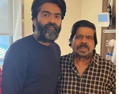 Simbu returns to Chennai after dad's treatment in US | Simbu returns to Chennai after dad's treatment in US