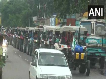 Farmers protest against govt ordinances, fuel price hike | Farmers protest against govt ordinances, fuel price hike
