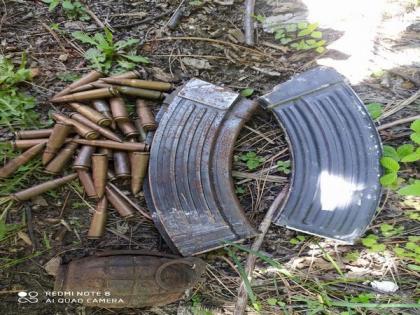 Ammunition recovered from forest area in J-K's Gandebal | Ammunition recovered from forest area in J-K's Gandebal