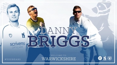 Warwickshire sign Danny Briggs from Sussex | Warwickshire sign Danny Briggs from Sussex