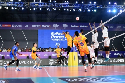 PVL: Angamuthu, Ryan Meehan shine as Ahmedabad Defenders beat Chennai Blitz 3-2 | PVL: Angamuthu, Ryan Meehan shine as Ahmedabad Defenders beat Chennai Blitz 3-2 PVL: Angamuthu, Ryan Meehan shine as Ahmedabad Defenders beat Chennai Blitz 3-2 | PVL: Angamuthu, Ryan Meehan shine as Ahmedabad Defenders beat Chennai Blitz 3-2
