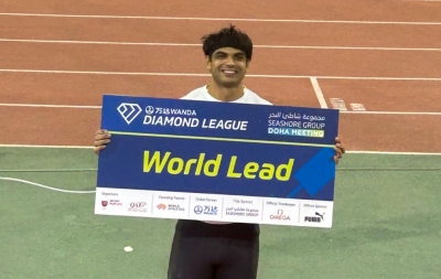 Olympic champion Neeraj Chopra wins Doha Diamond League 2023 | Olympic champion Neeraj Chopra wins Doha Diamond League 2023