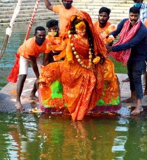 With immersion of major community Durga Puja idols starting today, security to be tightened at ghats | With immersion of major community Durga Puja idols starting today, security to be tightened at ghats