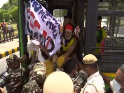 Tibetan Youth Congress protest CCP centenary celebrations at Chinese Embassy in Delhi | Tibetan Youth Congress protest CCP centenary celebrations at Chinese Embassy in Delhi