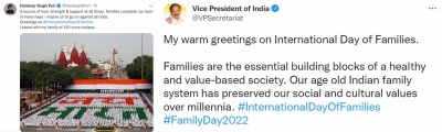 Age-old Indian family system preserved social, cultural values: V-P | Age-old Indian family system preserved social, cultural values: V-P