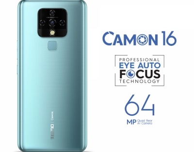 TECNO CAMON 16 with 64MP quad cam, Eye AF tech to launch on Oct 10 | TECNO CAMON 16 with 64MP quad cam, Eye AF tech to launch on Oct 10