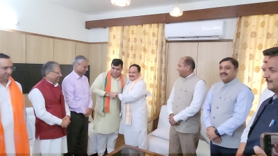 Three-time MP Suresh Chandel rejoins BJP in Himachal | Three-time MP Suresh Chandel rejoins BJP in Himachal Three-time MP Suresh Chandel rejoins BJP in Himachal | Three-time MP Suresh Chandel rejoins BJP in Himachal