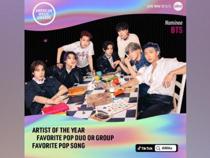BTS nominated as AMA's Artist of the Year for first time as Asian artist | BTS nominated as AMA's Artist of the Year for first time as Asian artist