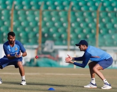 Shubhman Gill posts photos from training session with Pujara ahead of first Test against Bangladesh | Shubhman Gill posts photos from training session with Pujara ahead of first Test against Bangladesh