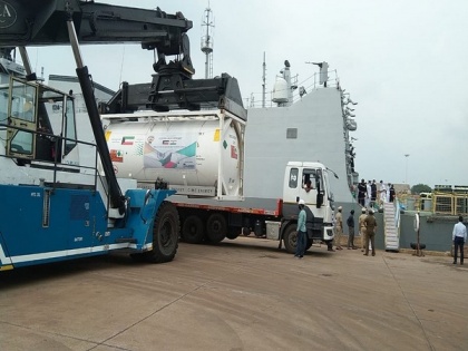 Indian Navy ships reach India with supplies for Covid-19 treatment | Indian Navy ships reach India with supplies for Covid-19 treatment